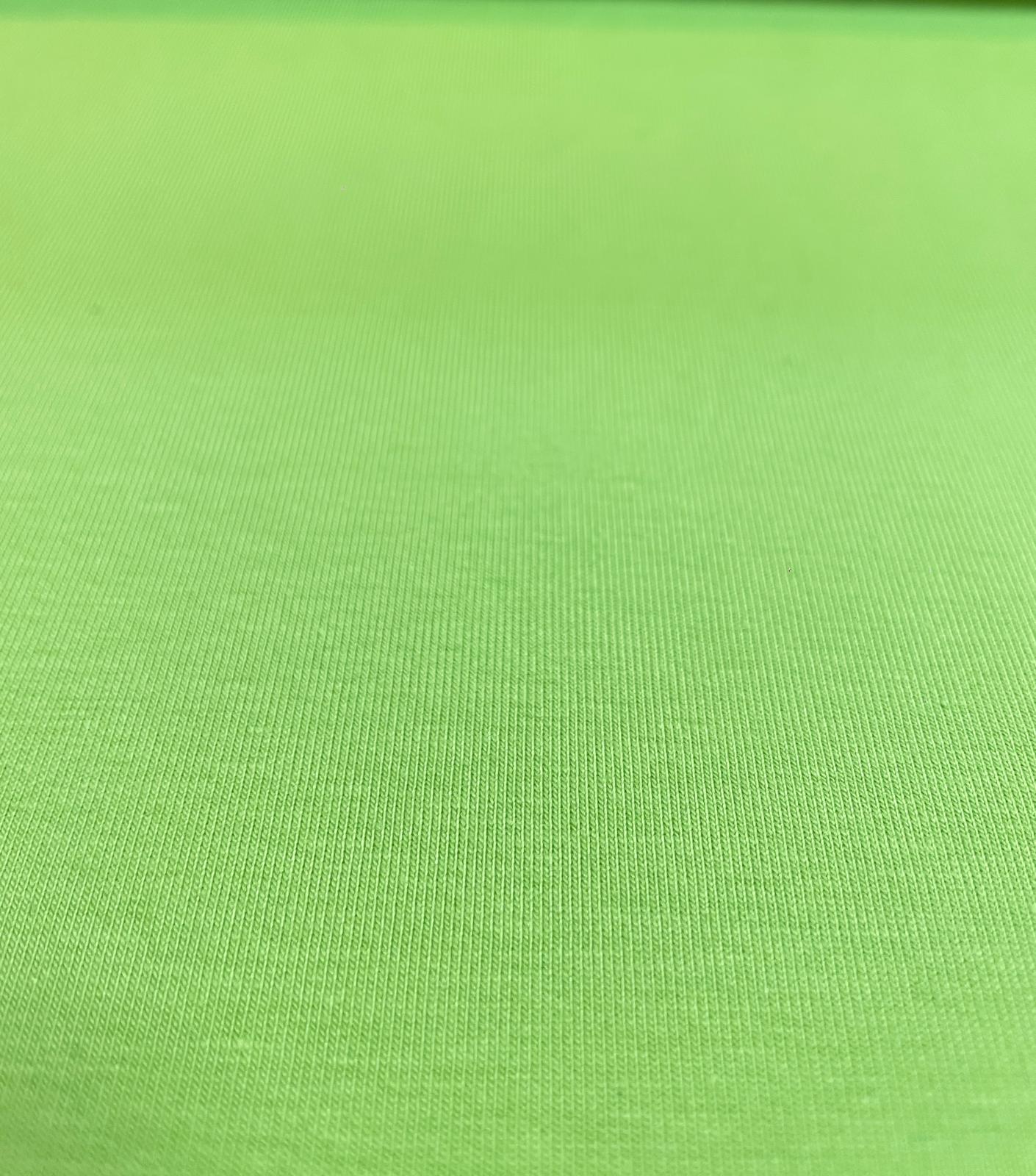 Baumwolljersey uni apfelgrün 